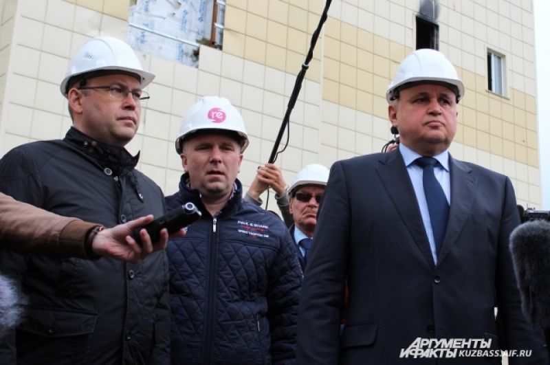Старт работам по демонтажу здания дал врио губернатора Кемеровской области Сергей Цивилев.
