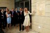 Дочь и советник президента США Иванка Трамп и министр финансов Стивен Мнучин на открытии посольства США в Иерусалиме.