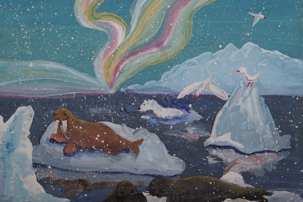 Арктические будни. Южанин Фёдор, 9 лет, СОШ №36, Архангельск.