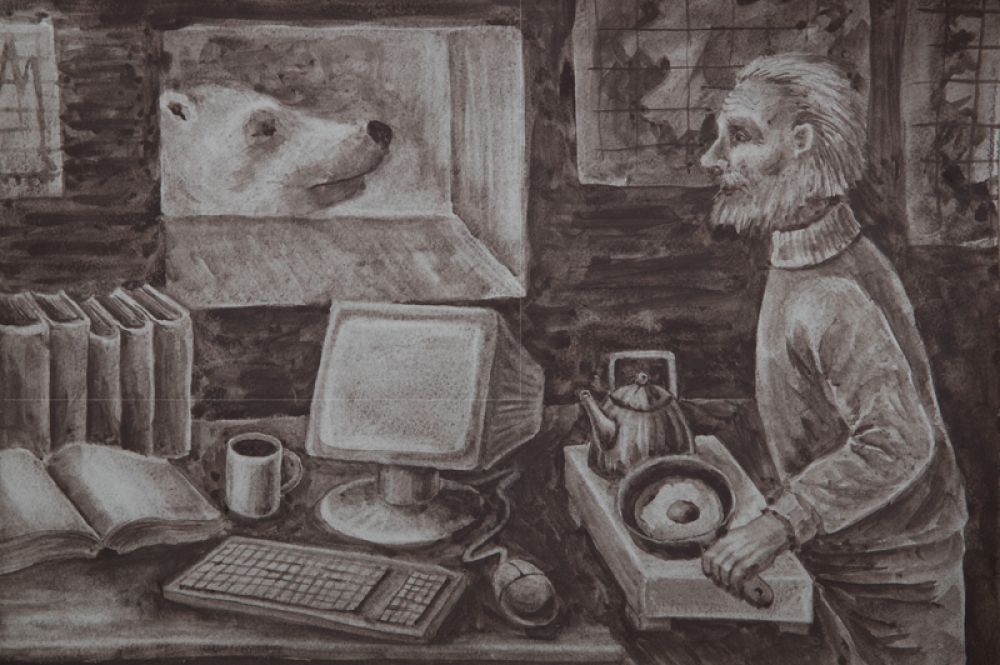 Будни полярников. Фефилина Ксения, 14 лет, ДШИ №31, Архангельск.