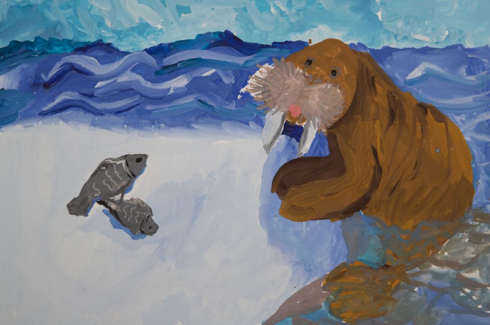 Морж. Максим Алешко, 8 лет, Ломоносовский дворец культуры, Архангельск.