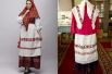 Реплика женского костюма Казанской губернии (слева) и образец собранный из фондов Пестречинского краеведческого музея (справа).