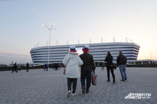 Стадион в Калининграде.