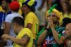 Ближе к концу матча бразильские болельщики были уже не в таком приподнятом настроении.