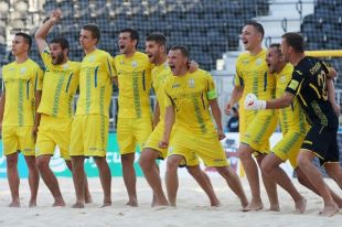 Сборная Украины по пляжному футболу одержала победу над Германией