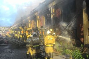 Пожар на заводе ликвидирован.