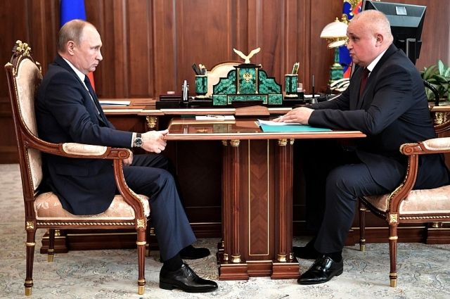 Владимир Путин и Сергей Цивилёв обсудили настоящую и будущую жизнь Кузбасса.