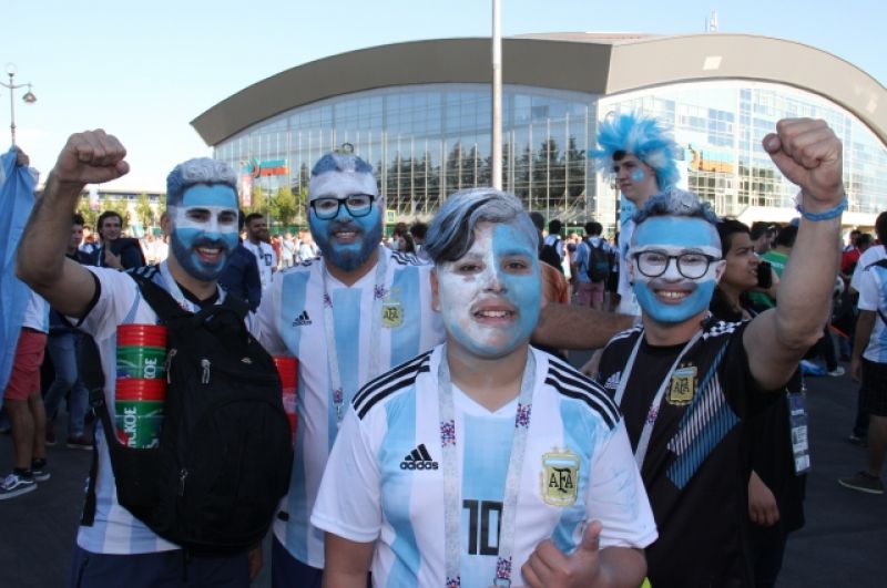 Болельщики сборной Аргентины не сомневались, чо их команда победит.