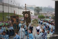 Ежегодный крестный ход в Казани со списком Казанской иконы Божией матери.