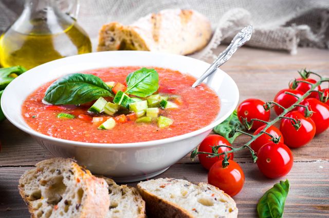 Томатный суп с мидиями и креветками — рецепт с фото пошагово
