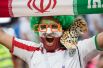 Иранский фанат во время матча с Португалией в Саранске.