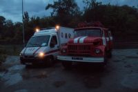В Киеве от удара молнии воспламенился дом