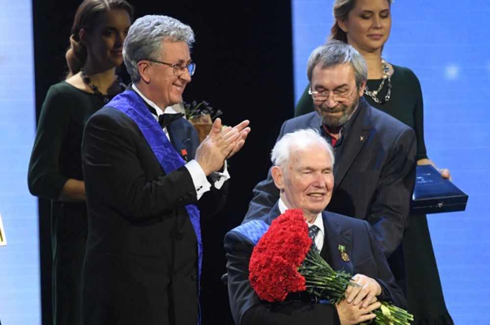 Валерий Ганичев на XXV церемонии вручения Международной премии Фонда Андрея Первозванного «Вера и Верность». 2017 год.