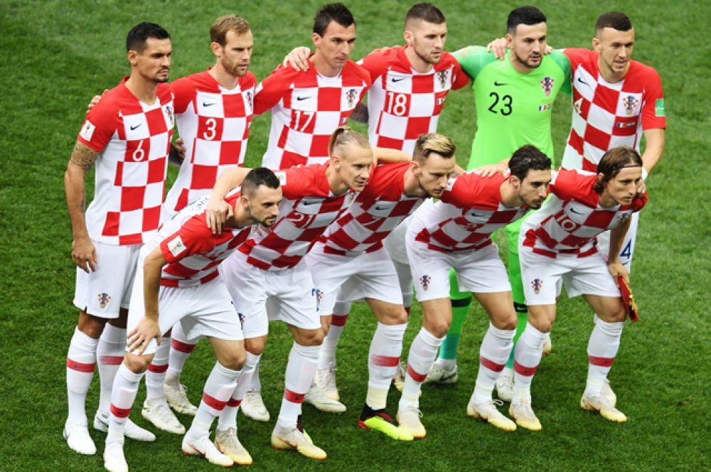 Игроки сборной Хорватии.
