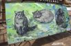 «Коты» - работа белгородской художницы Маргариты Скобач и её ученика Никиты Тулаева, сделанная специально для арт-субботы.