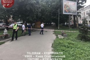 В центре Киева прохожие обнаружили гранату между плитками тротуара