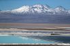 Соляные бассейны на литиевом руднике в пустыне Атакама, Чили.