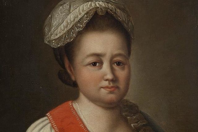 Портрет Елизаветы Романовны Воронцовой кисти неизвестного мастера. 