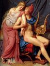Любовь Париса и Елены (1788). Картина, изображающая героев древнегреческой мифилогии Елену Троянскую и Париса, в настоящее время находится в Лувре.