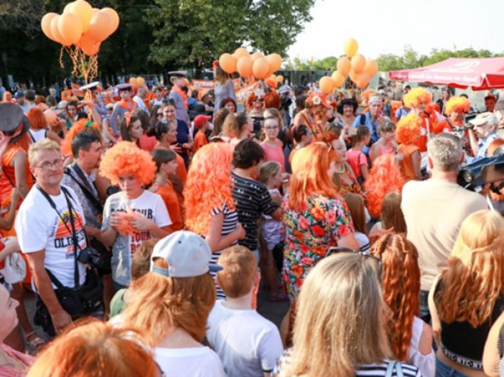 В этом году 83 рыжеволосых человека прошлись по Приморскому бульвару от Дюка к Театральной площади.