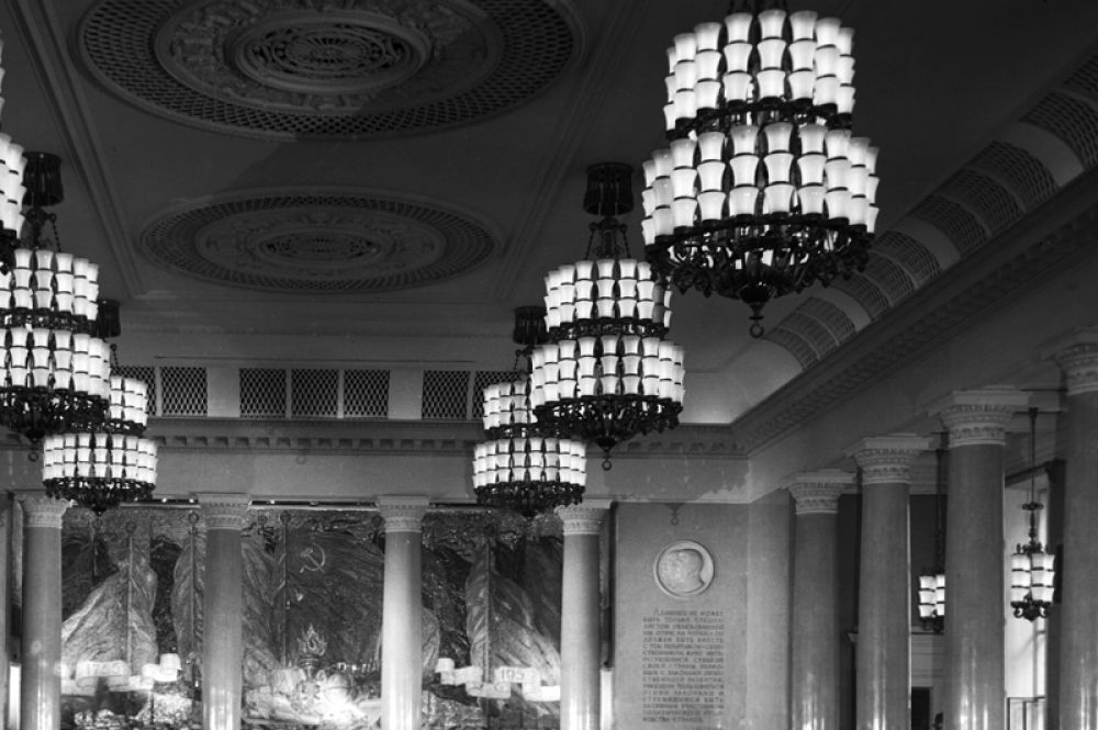 Актовый зал Московского государственного университета имени Ломоносова. 1961 год.
