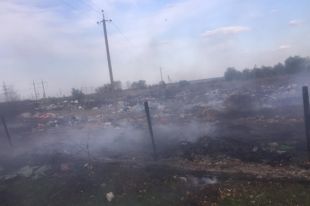 Под Киевом массово горят мусорные свалки и трава