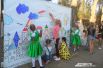 Дети охотно приняли участие в создании яркого образа родного села.