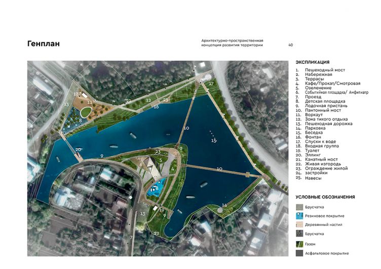 План реконструкции городского пруда в Тетюшах.