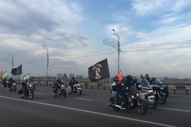 Мотоциклисты устроили настоящее шоу для красноярцев 