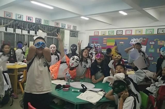 Хэллоуин в китайской школе.