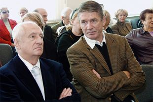 Марк Захаров и Александр Абдулов. 2003 г.