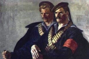 Богородский Ф.С. «Они штурмовали Зимний» 1957 (фрагмент)