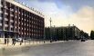 Часть Комсомольского проспекта, 1960-й год. Слева - административное здание проектного института.