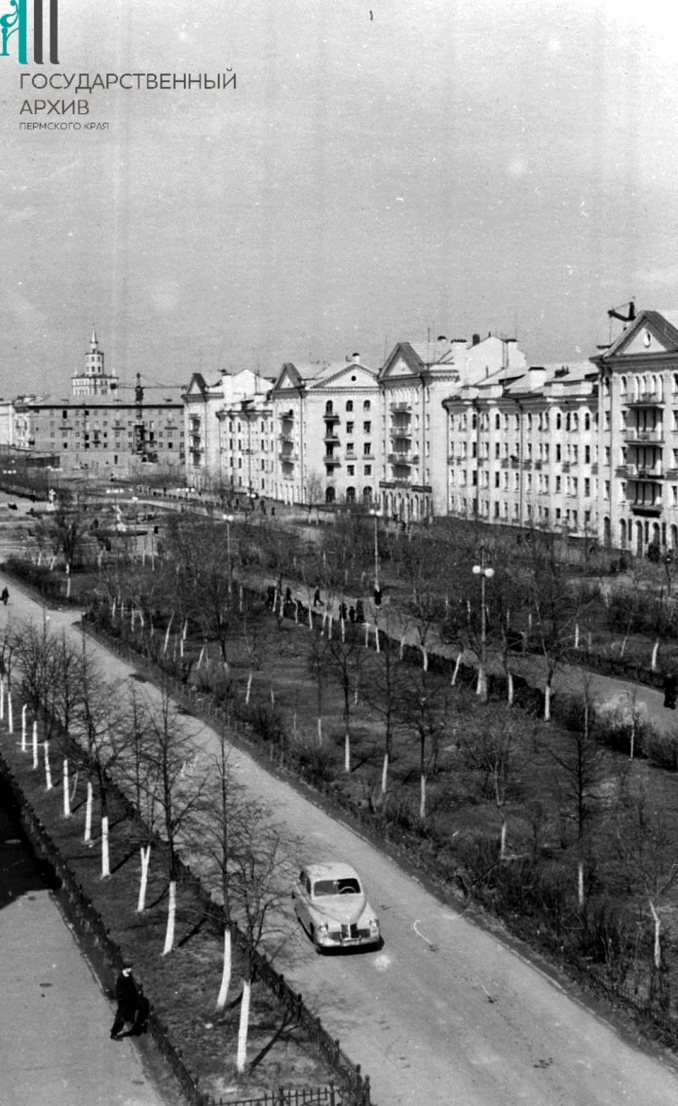 Проспект имени Сталина в районе Дворца культуры имени Сталина.