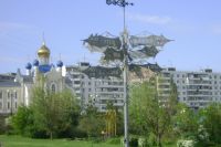 В ростовском парке «Дружба» стоит указатель с расстояниями до городов-побратимов