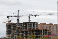 Строительство новых домов в Новосибирске.