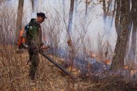 Угроза лесных пожаров держит огнеборцев в постоянной готовности к их ликвидации.