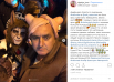 А вот Дядя Жора решил по-настоящему изумить подписчиков и нарядился... в женскую грудь. Вот только силиконовую или натуральную - так и осталось неизвестным. Но женская грудь, как видно, бывает жуткой.