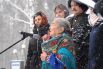 Мария Кузьминична Волдина выступила с речью на хантыйском языке. 