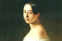 Полина Виардо кисти художника Т. А. Неффа, 1842 год