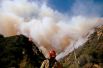 Крупный пожар Вулзи в южной части штата Калифорния.