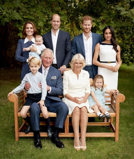 Семейный портрет ко дню рождения принца Уэльского. 2018 год.