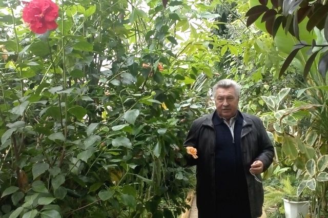 Владимир Кожевников в Ботаническом саду.