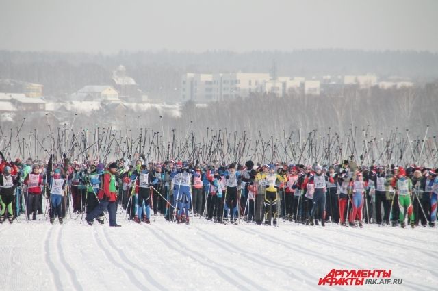 Лыжники будут соревноваться в центре города.