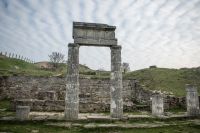 Руины античного города Пантикапея на вершине горы Митридат в Керчи.