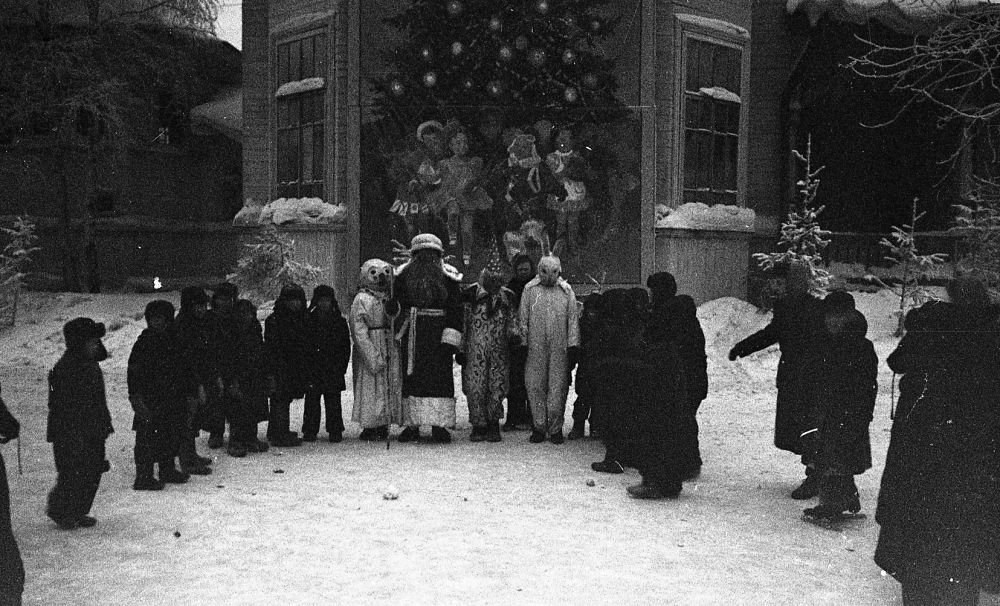 Новогодний утренник в городском саду им. Горького, декабрь 1956 г.