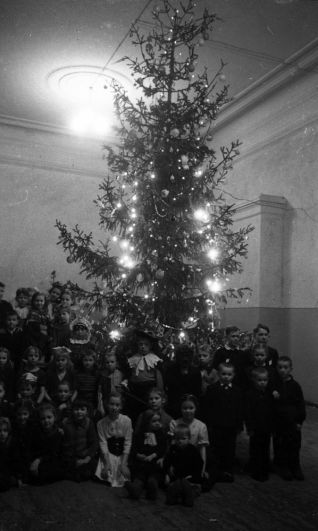 Новогодний вечер в хореографическом училище, декабрь 1950 г.