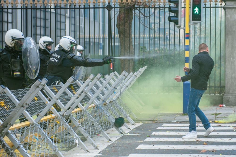 Акция протеста, прошедшая в выходные в Брюсселе, третья по счету для бельгийской столицы.