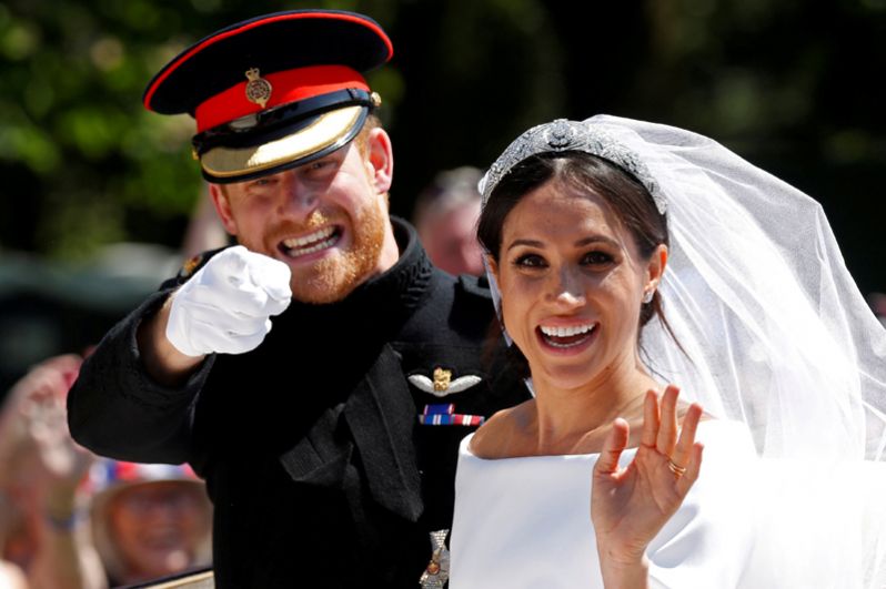 Свадебная церемония принца Гарри и Меган Маркл в Виндзоре, Великобритания, 19 мая 2018 года. 