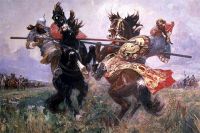 «Поединок на Куликовом поле», М. Авилов , 1943 г.